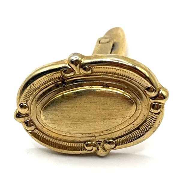 Vintage Gold Tone Oval Cufflinks A28 - Picture 5 of 7